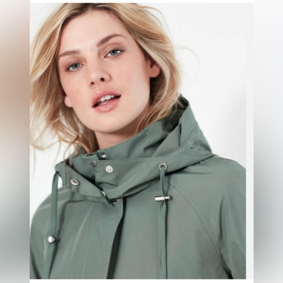Joules Women's Waterproof Raincoat in Sage Green Size 16 - Picture 8 of 12